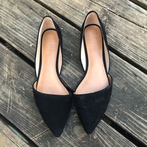 J Crew Zoe suede d'Orsay flats size 8